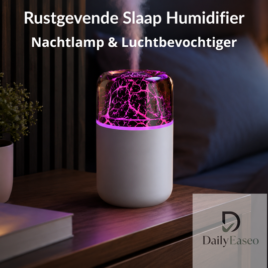 Rustgevende Slaap Humidifier – Nachtlamp & Luchtbevochtiger